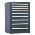 Stanley Vidmar Stationary Counter Height Modular Drawer Cabinet, 9 Drawers, 30" W x 27-3/4" D x 44" H