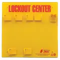 Lockout Board: Unfilled, 0 Components, 11 1/2 in Ht, 11 1/2 in Wd