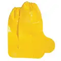 Boot Covers: Polyolefin, Knee, Includes Slip Resistant Sole, Yellow, Elastic, 100 PK
