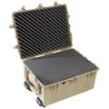 Protective Case: 21 in x 27 3/4 in x 15 1/2 in Inside, Flat/Pick and Pluck, Beige, Mobile
