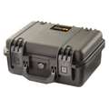 Pelican Protective Case: 13 1/4 in x 13 in x 6 in Inside, Black, Stationary, No Foam Included