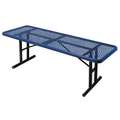 Picnic Table,96" W X30" D,Blue