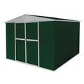 Outdoor Storage Shed: 11 3/8 ft. x 8 1/2 ft. x 7 ft, 492 cu ft. Capacity, Green