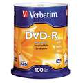 Verbatim Dvd-R Disc,4.70 Gb, 120 Min,16X,Pk100