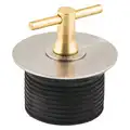 1 7/8 in Turn-Tite Mechanical Expansion Plug, Brass, Neoprene Rubber, Zinc Plated Steel