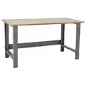 Benchpro Bolted Workbench, Particleboard, 30" Depth, 30" to 36" Height, 60" Width, 1,600 lb Load Capa