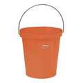 Vikan 3 Gallon Plastic Bucket / Cleaning Pail, Orange