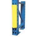 Pallet Rack Guard: Snap-On, On Upright, 3 in x 1 1/2 in x 12 in, Steel, Yellow