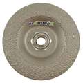 Diamond Vantage Grinding Wheel: 4 in Abrasive Wheel Dia, Diamond, 5/8 in Arbor Hole Size, Type 29