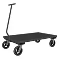 Wagon Truck with Lipped Metal Deck, Solid, 2,000 lb Load Capacity
