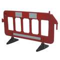 Barrier Guard: 77 in Overall Lg, 40 in Overall Ht, Red