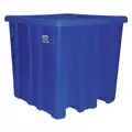 Ship Shape Bulk Container: 35 cu ft, 45 in x 45 in x 44 1/4 in, Includes Lid, 2-Way Entry, Stackable