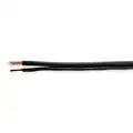 Carol Coaxial Cable, 1,000 ft Length, 18/2 AWG 20 AWG Conductor Size, Black, PVC Jacket Material