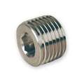 Hollow Hex Head Plug: Carbon Steel, 1/4 in Pipe Size, Male NPT, 7/16 in Overall Lg