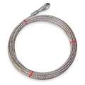 Cable: Galvanized Steel, Uncoated, 3/16 in Outside Dia., 7 x 19 Strand Type, 100 ft Lg