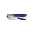 Westward Locking Plier: Flat, Quick Release, 1 3/4 in Max Jaw Opening, 10 in Overall L, 1 1/8 in Jaw Lg