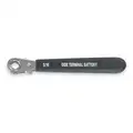 Westward Battery Wrench: Battery Wrench, 5/16 in, Rubber, 5 in Overall Lg