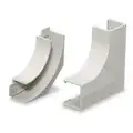 Hubbell Wiring Device-Kellems Flat Elbow Base and Cover: Premise-Trak, Plastic, Off White