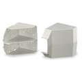 Hubbell Wiring Device-Kellems Ceiling Adapter: Wall-Trak, Plastic, Off White