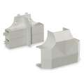 Hubbell Wiring Device-Kellems Tee Base and Cover: Wall-Trak, Plastic, Off White