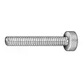 Thumb Screw: #10-24 Thread Size, Knurled, 18-8 Stainless Steel, Plain, 0.188 in Max Head Ht