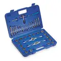 Tap and Die Set, Number of Pieces 39, Die Shape Round Fixed, Tap Type Straight Flute