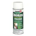 Zinsser Spray Primer: Bright White, Flat, 13 oz. Net Wt, 9 to 12 sq ft./can Coverage, 1 hr Dry Time
