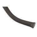 Techflex Braided Sleeving: 1 1/2 in Inside Dia, Expandable, For 2 in Max Bundle Dia, 250 ft. L, PET, Black