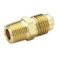 Male Connector: For 1/4 in Tube OD, 1/2 in Pipe Size, Flared x MNPT, 1 17/32 in Overall Lg, 10 PK