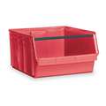 Bin: 29 in Overall Lg, 18 3/8 in x 11 7/8 in, Red, Stackable