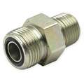 Male Connector: Straight Adapter, Male O-Ring Face Seal x MNPTF, For 3/8 in Tube OD, 6,000 psi, Air