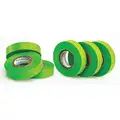 Sp Scienceware Masking Tape: 1/2 in x 15 yd, 6.3 mil Tape Thick, Indoor Only, Rubber Adhesive, Green, 6 PK