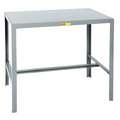 Fixed Height Work Table, Steel, 24" Depth, 30" Height, 36" Width,2,000 lb Load Capacity