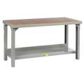 Little Giant Bolted Workbench, Particleboard, 30" Depth, 27" to 41" Height, 48" Width, 5,000 lb Load Capa