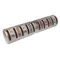 Power First Short-Barrel Splice, 500 kcmil Wire Gauge, Brown Color Code, 2.78" Length, Tin-Plated Copper