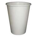 Dixie Disposable Hot Cup: Paper, Polyethylene, 12 oz Capacity, Patternless, Microwave Safe, 1,000 PK