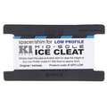 K1 Series Ice Cleat Spacer: Mid-Sole Footwear Coverage, Rubber, 3 in L x 1-3/4 in W x 1/4 in H, Black, 1 PR
