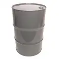 Transport Drum: 55 gal Capacity, 1A1/X1.8/300 UN Rating Liquid, 34 3/4 in Overall Ht, Gray, Lined