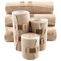 Elastic Bandages: Sterile, Beige, Cotton, Unitized, 4 in Wd, 5 yd Lg, FDA, 50 PK