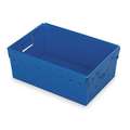 Nesting Container, Blue, 6-1/8" H x 18" L x 13" W, 5PK