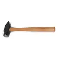Westward Blacksmith Hammer: Wood, 40 oz. Head Wt, 1 5/8 in Face Dia, 14 in Overall L, Plain Grip