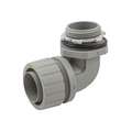 Hubbell Wiring Device-Kellems Liquid-Tight Conduit Fitting: 1 1/4 in Trade Size, 90&deg;, Insulated, Gray