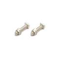 Quickcable Hardware Fastener: Bolt, Silver Color, Steel, 1 3/16 in Overall Lg, 1/2 in Overall Wd