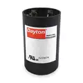 Dayton Motor Start Capacitor: 220 to 250V AC, 88-108, Round, 3 3/8 in Case Ht, 1 13/16 in Dia