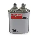 Dayton Motor Run Capacitor: Oval, 440V AC, 35, 4 1/2 in Overall Ht