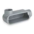 Conduit Outlet Body: Iron, 3/4 in Trade Size, LL Body, 7 cu in Body Capacity, Threaded Hub