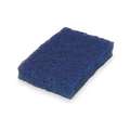 Tough Guy Scouring Pad: 6 in L, 3 1/2 in W, Polyester, Blue, 20 PK