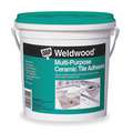 Weldwood Off White Ceramic Tile Adhesive, 1 gal, Pail, General Purpose