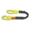Lift-All 4 ft. Eye and Eye Round Sling, 3/4" Diameter, Color Code: Yellow, Nylon/Polyester