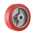 Polyurethane Tread on Aluminum Core Wheel, 8" Wheel Dia., 1, 200 lb. Load Rating